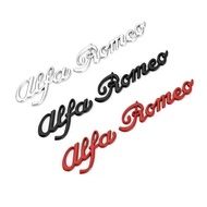 Suitable for Alfa Romeo Giulia Stelvio Modified Car Logo Alfa Romeo English Logo Tail Logo Metal Car