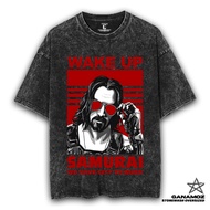 GANAMOZ Cyberpunk Games T-shirt 2077 WE HAVE CITY TO BURN Stone Wash Oversize T-shirt | Women's Over