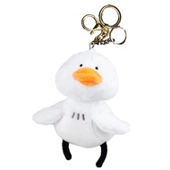 [Heureux La Joie] アヒル キーホルダー ふわふわ ぬいぐるみ ぶさかわ かわいい 定番 女の子 ペンダント プレゼント かばん