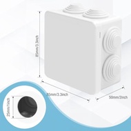 Waterproof IP55 Junction Box: 7 Cable Inputs for IndoorOutdoor Use