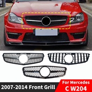 Gt Kim Cương Trước Lưới Tản Nhiệt Đầu Vào Nướng Tái Trang Bị Cho Xe Mercedes W204 C204 S204 Coupe Be