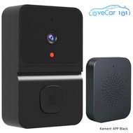 Smart Video Doorbell 2.4GHz WiFi Wireless Doorbell IR Night Vision Door Chime 100 Degree Wide Angle Live Intercom RF 433MHZ Ding Dong HD Kement/Tuya