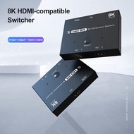 [HOT S] HDMI-compatible 2.1 HD Switcher Adapter 4K 120Hz 1x2 8K 60Hz 2x1 Bi-Direction Converter Splitter for PS4 PS5 Switch TV Box