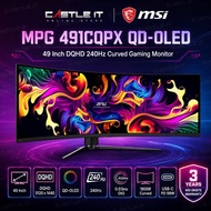 MSI MPG 491CQPX QD-OLED 49 Inch DQHD 240Hz Curved Gaming Monitor
