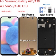 For Samsung Galaxy A20 A30 A50 A50S A30S LCD Display Touch Screen Digitizer Assembly Display Replacement Parts