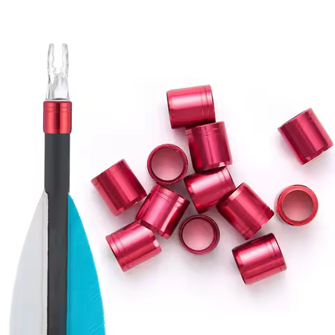 24pcs Archery Arrow Aluminum Explosion-proof Ring Arrow Accessory for 7.6mm Out-Diameter Shaft Arrow