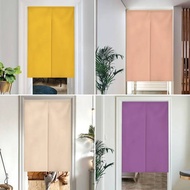 Solid Color Yellow Beige Purple Japanese Simple Half-curtain Kitchen Bedroom Drape Hanging Curtain R