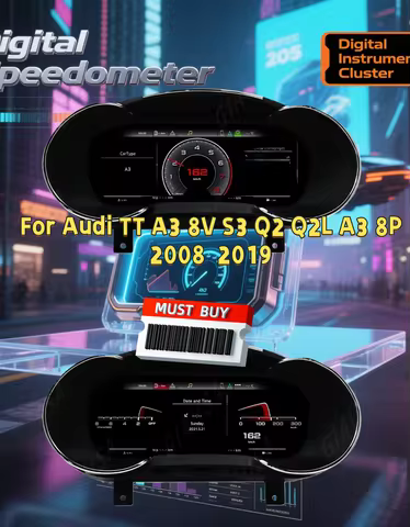 Digital Cluster Dashboard For Audi TT A3 8V S3 Q2 Q2L A3 8P 2008 2009-2018 2019 Lcd Panel Speedomete