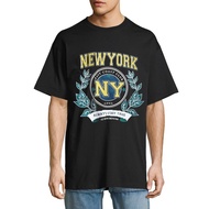 ICON DENIM Áo Thun New York mới nhất với chất vải cotton 4 chiều Vintage college style typography Ne