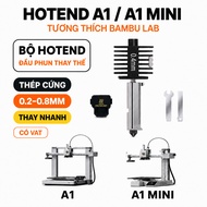 Hard Steel Nozzle Hottend Set for Bambu Lab A1 / A1 Mini, 3D Printer Nozzle Set 0.2 0.4 0.6 0.8mm