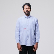 KEMEJA Berths Hasten Ligne Shirt – Striped Shirt Casual Whitebiru for Men and Women