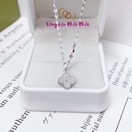 Silver four-leaf clover necklace - Women's four-leaf clover necklace - Silver women's necklace - Kha