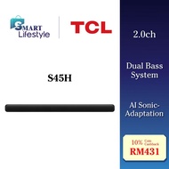 TCL Pro All-in-One Deep Bass Soundbar Dolby Atmos (2.0ch) S45H / Super Bass Soundbar (2.1ch) S55H