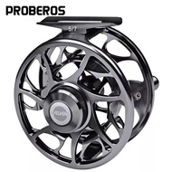 ㍿PROBEROS 3+1 BB Fly Fishing Wheel 5/7 7/9 9/10 WT Fly Fishing Reel CNC Machine Cut Large Arbor Die 