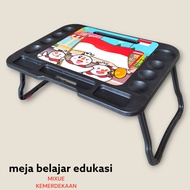Meja Belajar MIXUE edition / MEJA BELAJAR LIPAT / MEJA LIPAT KARAKTER /Meja Belajar Anak TK - SD