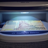 uang 5000 imam bonjol solid 555555 baru unc 2012/2001 KZJ