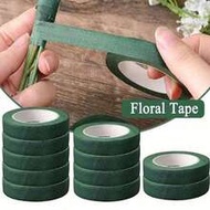 6/3/1 Roll Green Floral Tape, DIY Packaging Material, Suitable For Wedding Bouquet Stems, Valentine'