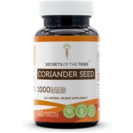Secrets of the Tribe Coriander Seed 60 Capsules, 1000 mg, Coriander Seed Dried Seed (60 Capsules)