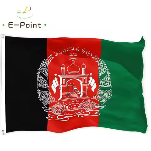 Afghanistan National Flag 2ft*3ft (60*90cm) 3ft*5ft (90*150cm) Size Christmas Decorations for Home F