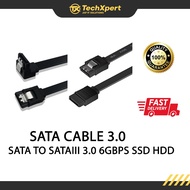 SATA CABLE 3.0 6Gbps SATA TO SATA III 3.0 6GBPS SSD HDD FOR PC/DESKTOP (STRAIGHT/L SHAPE)