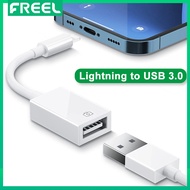 Lightning To USB 3.0กล้องอ่านอะแดปเตอร์ชุดเชื่อมต่อข้อมูล OTG สายสำหรับ iPhone 12 7 8P 6 X XR XS Max 11pro /Ipad 3 4 Mini Pro