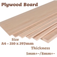 (MiniMore) Plywood Board (A4) - *5mm+-/8mm+-*