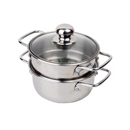 Royal Life Steamer Set (16cm, 20cm, 22cm, 24cm, 26cm, 28cm) Stainless/Steamer Pot Set Stainless