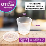 oti pack otg cup 150 ml / kotak saus makan plastik