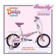Sepeda Lipat Anak Perempuan 16 Inch Family Violet Dora Sepeda Anak -