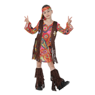 Kids Hippie Dress Halloween Groovy Shirt 60s 70s Peace Love Costumes