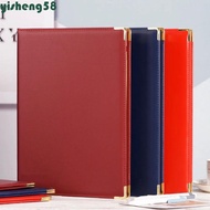 YISHENG A4 Agreement Folder, PU Leather Protective Certificate Diploma Cover, Durable No Inserts Cor