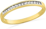 10KT Yellow Gold Round Diamond Anniversary Ring (1/10 CTTW), 8