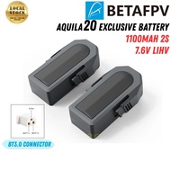 BetaFPV Aquila20 2S Exclusive Battery 7.6HV 1100mAh 2S BT3.0 Connector BT-30018