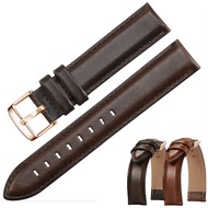 Imported Genuine Leather Handmade Watchband 14mm 18mm 20mm 22mm for DW Diesel Fossil Timex Watch Ban