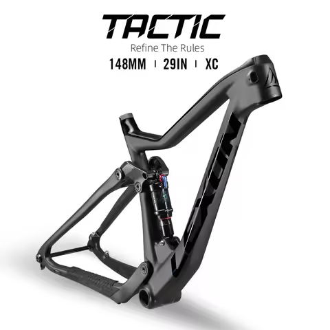 LEXON MTB Bike Frame, XC Cross Country Carbon Bicycle Frameset, Full Suspension 29 Rear Wheel Boost 