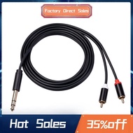 6.35 mm to  Cable,  Cable 6.35mm Male to 2  Male Stereo Audio Adapter Y Splitter  Cable -3 Meter