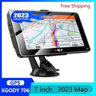 XGODY 706 Newest Southeast Asia Free Maps 7 inch Car GPS Navigation 256M+8G Truck GPS Navigator 2.5D High Bright Capacitive Touch Screen FM Radio Free Shipping 86W3