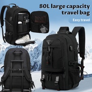 Multifunction Travel Backpack 80L Unisex Duffel Bag Cabin Bagpack 17 inch Laptop Bag Beg Galas lelak
