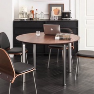 【D3原木家居】Nevio 北美胡桃木圓桌 實木餐桌 書桌