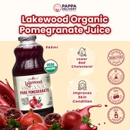 Lakewood Organic PURE Pomegranate Gluten Free (946ml)-No Sugar Added, 100% Pure Pomegranate Juice