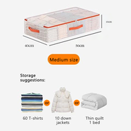 EUNICE Under Bed Bedding Storage Bag See-through Foldable For Bedding Toy Sheets Heavy Duty Tote Bag