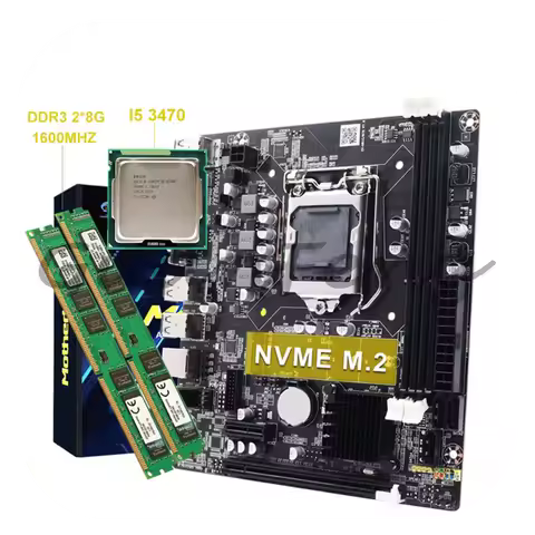 High Quality H61 DDR3 Motherboard Combo I5 3470 Cpu 8G*2 DDR3 1600Mhz RAM Cpu Motherboard Combo
