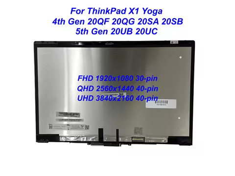 14" For Lenovo Thinkpad X1 Yoga 4th 5th Gen 4 5 LCD Touch Screen N140HCR-GQ2 N140HCG-GR2 B140QAN02.2