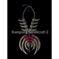 Kalung Ek Dayak Model Ukir