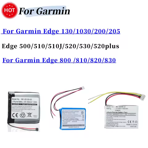 Battery For Garmin Edge 130 3LA037240,1030,Edge 510 510J,800 810,Explore 820,520,500,200,520 Plus 36