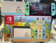 🔥二手 原裝任天堂🔥 有盒、齊配件📌Nintendo Switch 高電量版 動物森友會限定版 (送:玻璃MON貼) 店鋪14日保養👉歡迎親臨實體商店(荃灣)取貨或順豐到付運費👈