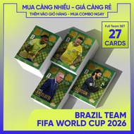 [ 27 CARDS FULL SET ] 2026 WORLD CUP BRAZIL | SKYLLECTA Football Player Card | Vinicius Neymar Raphi
