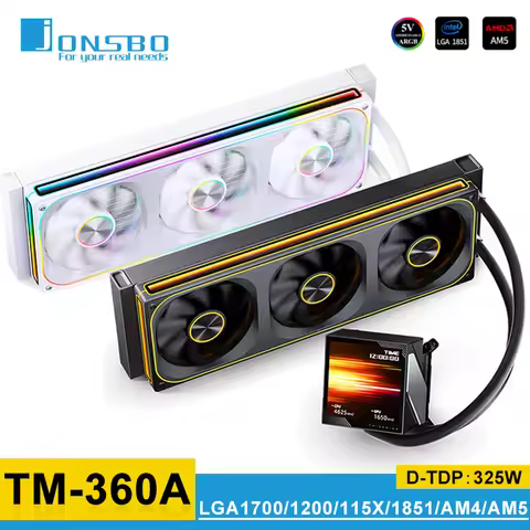 Jonsbo TM-360A ARGB Water-cooled Radiator 3.95-inch Screen Magnetic Aluminum Shell Cold Head ZA-360 