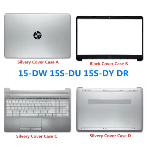 New Laptop For HP 15-DW 15S-DU 15S-DY DR Laptop LCD Back Cover Case/Front Bezel /Palmrest/Bottom/Hin