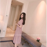 Summer Korean Chiffon Maternity Dress for Pregnancy Women
